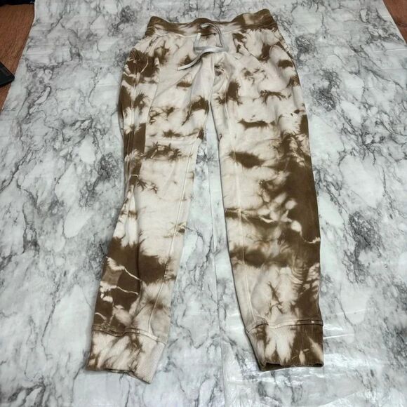 Lululemon Warm Down Joggers Sweatpants Earth Dye size 4 tan brown - Picture 7 of 9